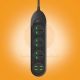  WUW C133 heavy-duty 3 AC socket 4 USB power strip