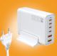 home GaN charger 200W front view showcasing its multi-port desktop power station design