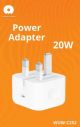 WUW-C252 20W fast Home charging cable coiled neatly in its retail display view