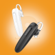 WUW-R157 single wireless Bluetooth business earphone in black and white