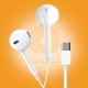 WUW-R188 Type-C Semi-In-Ear Wired Earphones