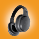 Black Hi-Res wireless Bluetooth over-ear headphones with soft cushioned earcups