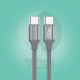 Ward aluminum Type-C fast cable 100W 1M Gray WD-CB30