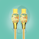 Ward 65W Fast Charging Type-C to Type-C Braided Cable 1M Gold