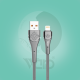 Ward CB59 braided fast charging iPhone cable 30W Gray
