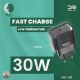 Ward 30W fast home charger Type-C PD WD-T02 front view