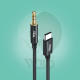 Ward X08 Type-C to 3.5mm AUX Audio Cable 1M Black