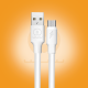 WUW-X167 USB to Micro-USB fast charging cable in white