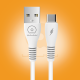 WUW-X195 2.4A fast charging USB cable with reinforced neck collars