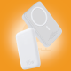WUW-Y132 15W wireless magnetic power bank showing front and rear magnetic ring surface