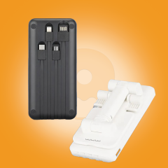 باور بانك WUW 4 في 1 بسعة 10000mAh مع حامل