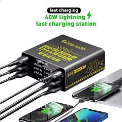 شاحن متعدد المنافذ بشاشة رقمية MECHANIC F-Power 6S