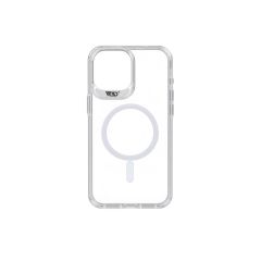كفر خلفي شفاف مغناطيسي iPhone 15 Plus ورد