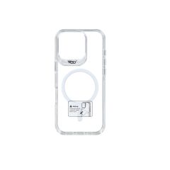 كفر خلفي شفاف مغناطيسي iPhone 16 Pro ورد