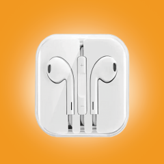 سماعة أذن سلكية مدخل AUX 3.5mm مع علبة حفظ WUW-R51