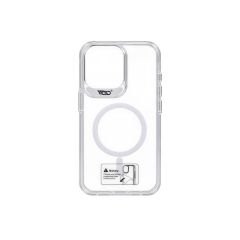 كفر خلفي شفاف مغناطيسي iPhone 15 Pro ورد