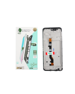 Tecno Spark 8 Pro ORG Screen With Frame