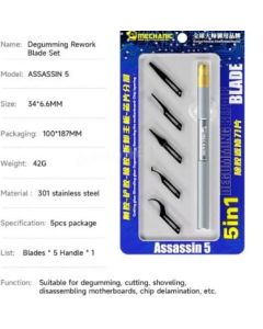 MECHANIC BLADE SET ONE/LED High Precision Repair Knife Handle Set