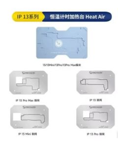 MECHANIC IP13 Series Heating Module Platform with 4Pcs Reballing Steel Stencils