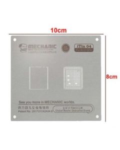 MECHANIC iTin 04 A10 BGA Steel Reballing Stencil for Apple A10 Fusion CPU