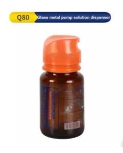MECHANIC Q80 Premium Glass Solvent Dispenser Bottle with Push Down Pump 100ML