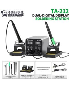 MECHANIC TA-212 Double-station Digital Thermostatic Soldering Station