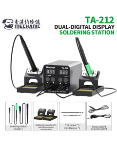 Mechanic Double-Station Digital Thermostatic Soldering Station TA-212
