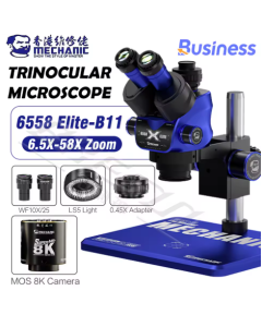Mechanic Trinocular Stereo Microscope 6558