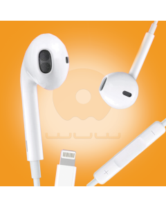 WUW Lightning Semi-In-Ear Wired Earphones with Storage Case