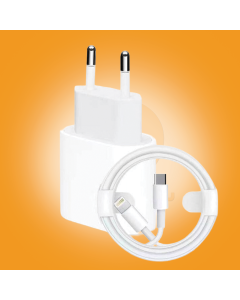 WUW-T12 Fast Wall Charger with Type-C to Lightning Cable