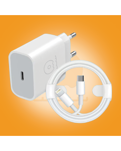 WUW-T53 PD Fast Wall Charger with Type-C to Lightning Cable