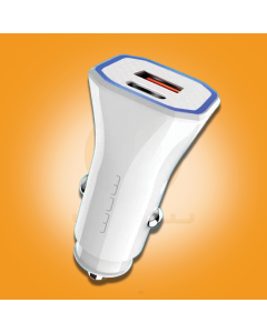 WUW-T54 12W Dual USB Fast Car Charger with Cable Set
