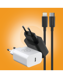 WUW-T81 20W PD Fast Wall Charger with Type-C to Lightning Cable