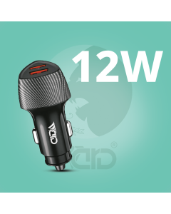 Ward 12W Car Charger Dual USB-A Ports Fast Charging