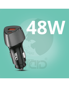 Ward 48W Car Charger Fast Dual Port PD & USB