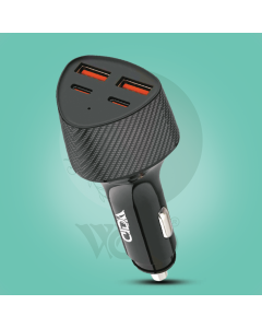 Ward 66W Car Charger Super Fast 4 Ports Dual PD & Dual USB