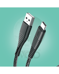 Ward 2.4A Braided Nylon Type-C Fast Data Cable 1.2M