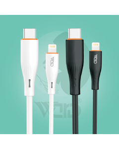 Ward Type-C to iPhone Fast Cable PD 20W 1.2M Black & White WD-CB14