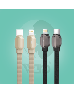 Ward Zinc Alloy Silk Braided Type-C to iPhone Fast Cable 30W 1M WD-CB32