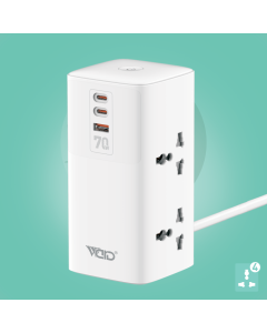 Ward 70W GaN Smart Power Strip with 4 Outlets WD-SC04