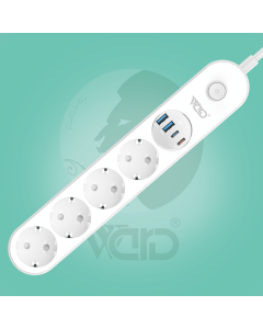 Ward 2500W Smart Power Strip with 20W USB-C WD-SC05