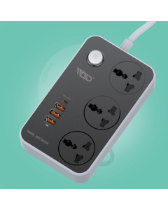 Ward 2500W Smart Power Strip with 38W Fast USB Ports WD-SC06
