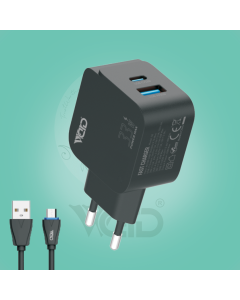 Ward 33W Dual Port Fast Home Adapter with Micro USB Cable WD-T13