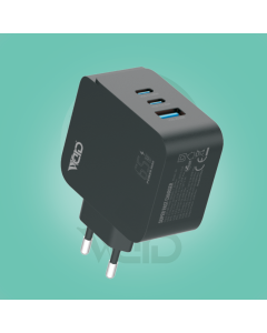 Ward 65W Super Fast Triple Port Home Adapter WD-T20