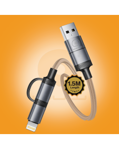 WUW-X227 4-in-1 Universal Fast Charging and Data Cable (1.5M) 65W