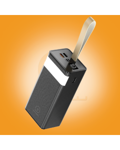WUW-Y117 20000mAh Fast Charging Power Bank with LED Flashlight & Digital Display