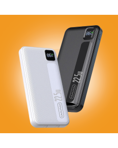 WUW-Y139 10000mAh 22.5W PD Power Bank with Built-in Lightning & Type-C Cables & LED Display